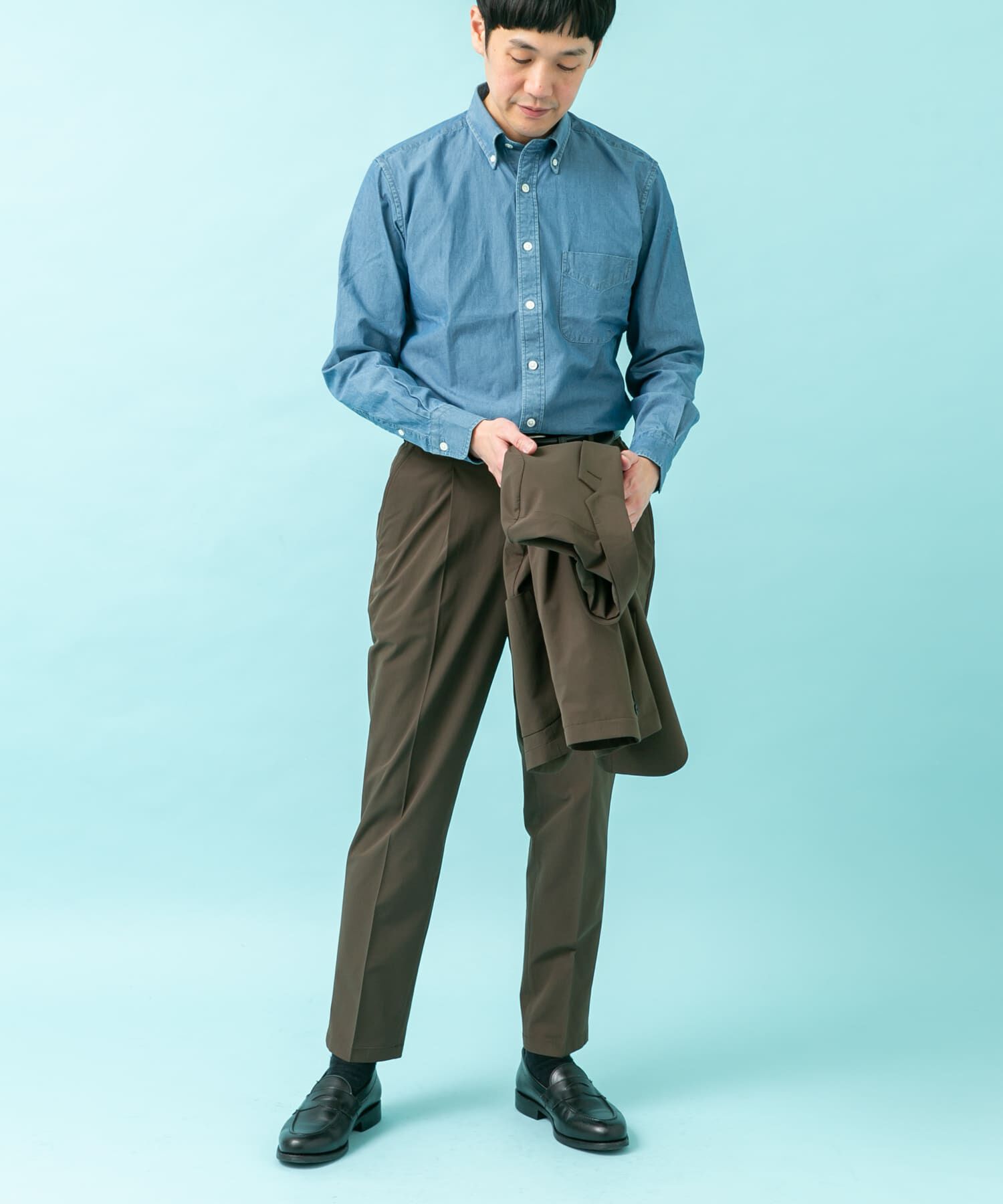 URBAN RESEARCH DOORS「LIFE STYLE TAILOR　シャンブレーBDシャツ」|シャツ・ブラウス|