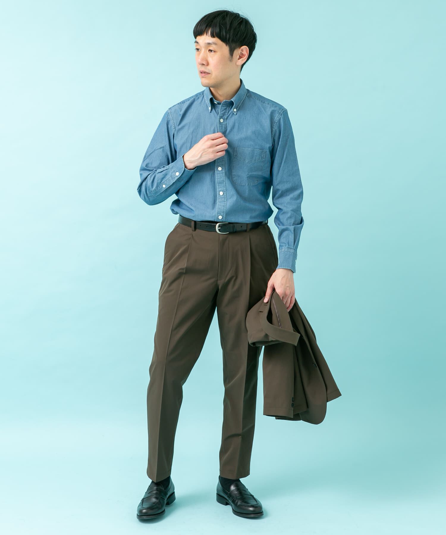 URBAN RESEARCH DOORS「LIFE STYLE TAILOR　シャンブレーBDシャツ」|シャツ・ブラウス|