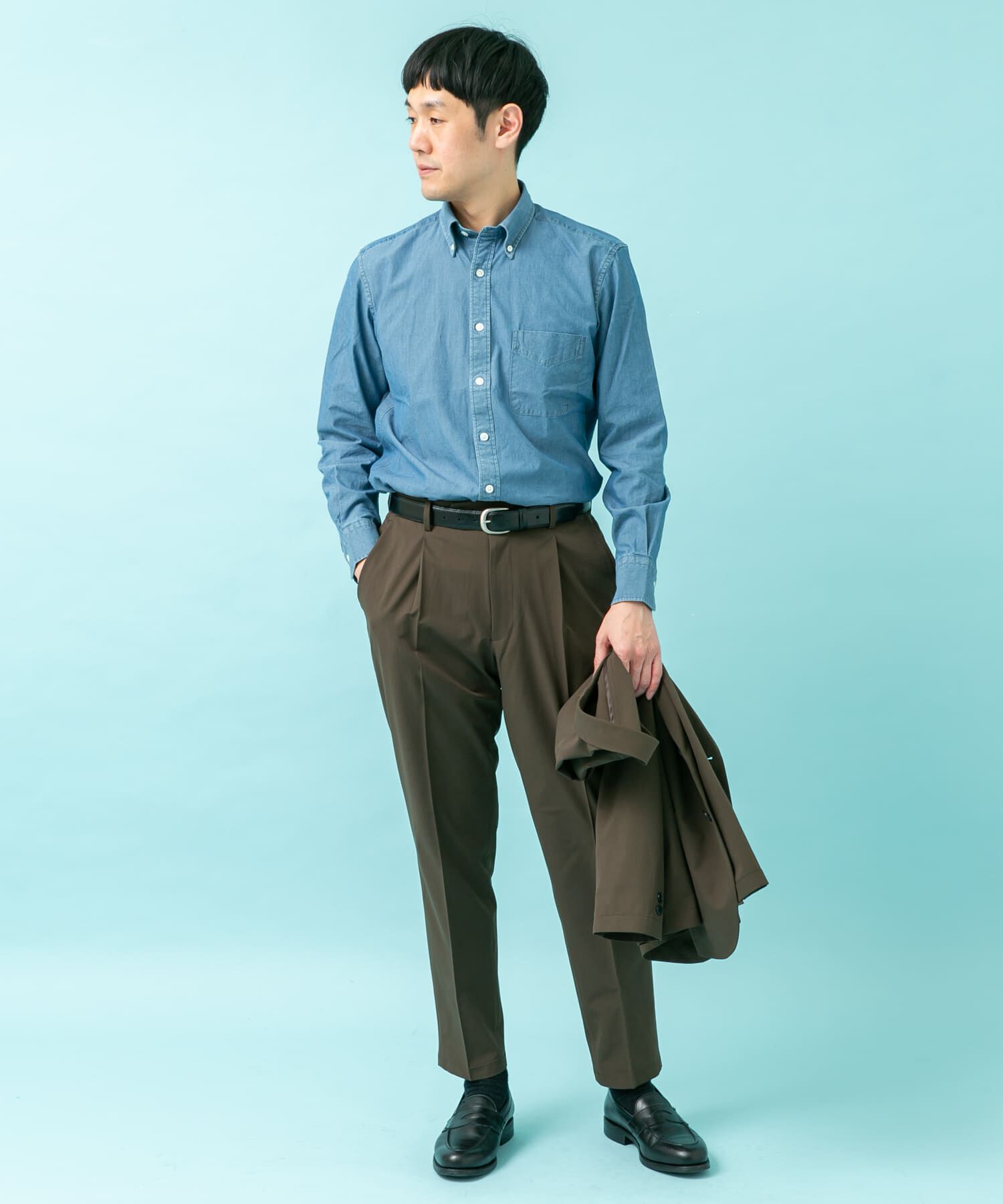 URBAN RESEARCH DOORS「LIFE STYLE TAILOR　シャンブレーBDシャツ」|シャツ・ブラウス|