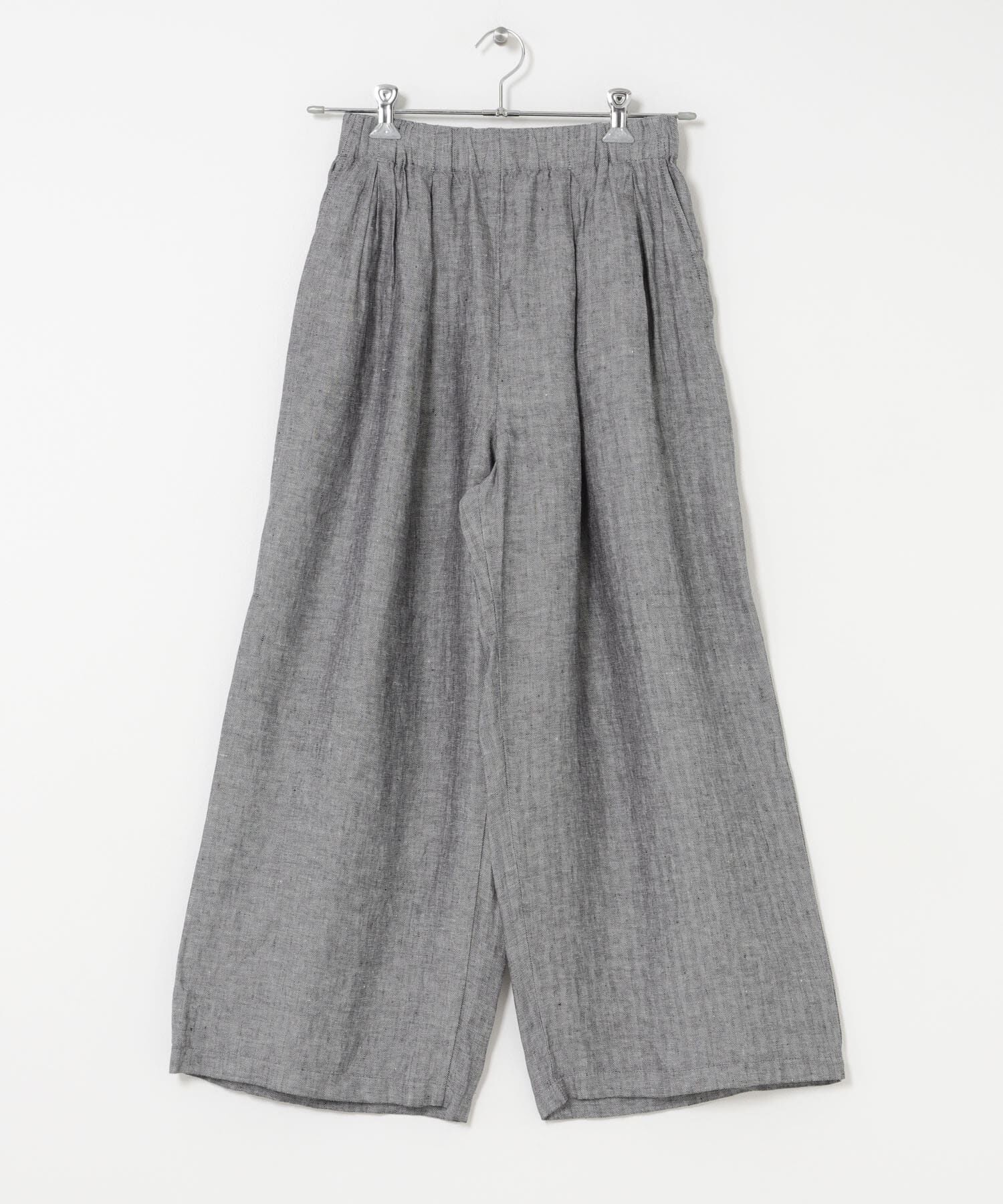 URBAN RESEARCH DOORS「ヘリンボーンリネンワイドギャザーパンツ」|その他|