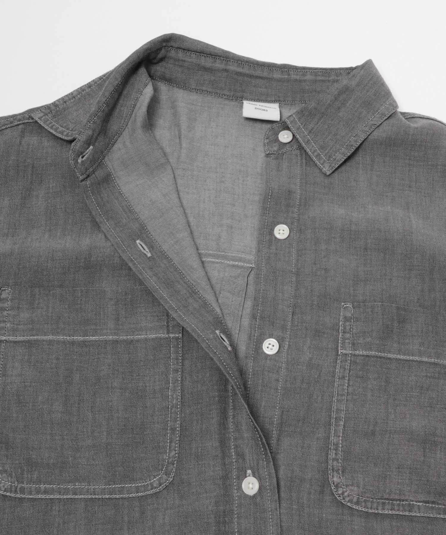 URBAN RESEARCH DOORS「シアーデニムシャツ」|シャツ・ブラウス|
