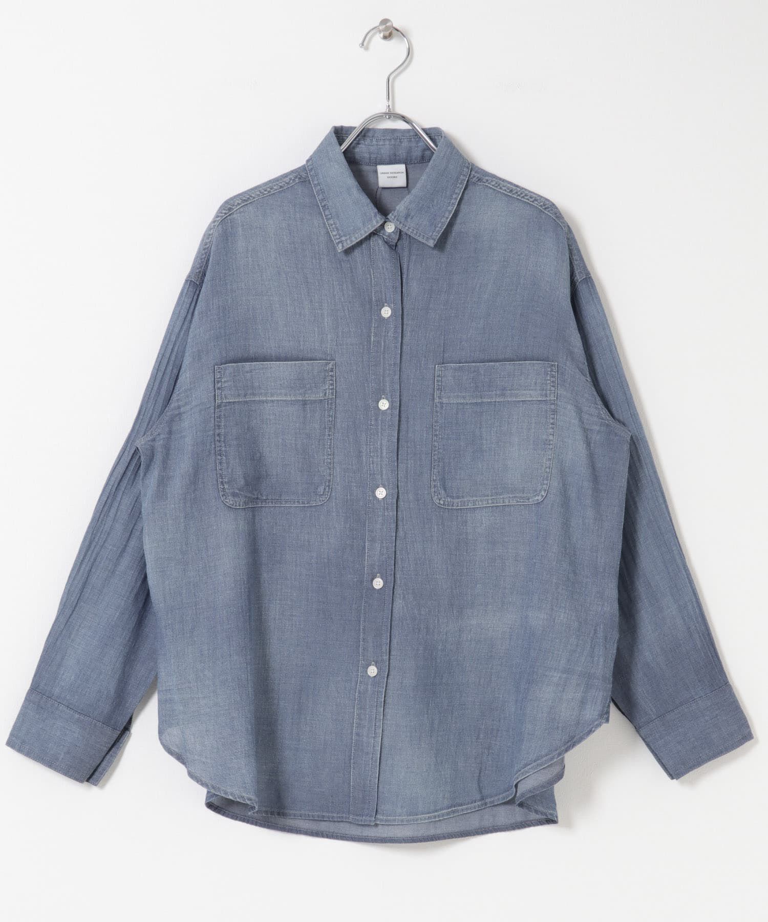 URBAN RESEARCH DOORS「シアーデニムシャツ」|シャツ・ブラウス|