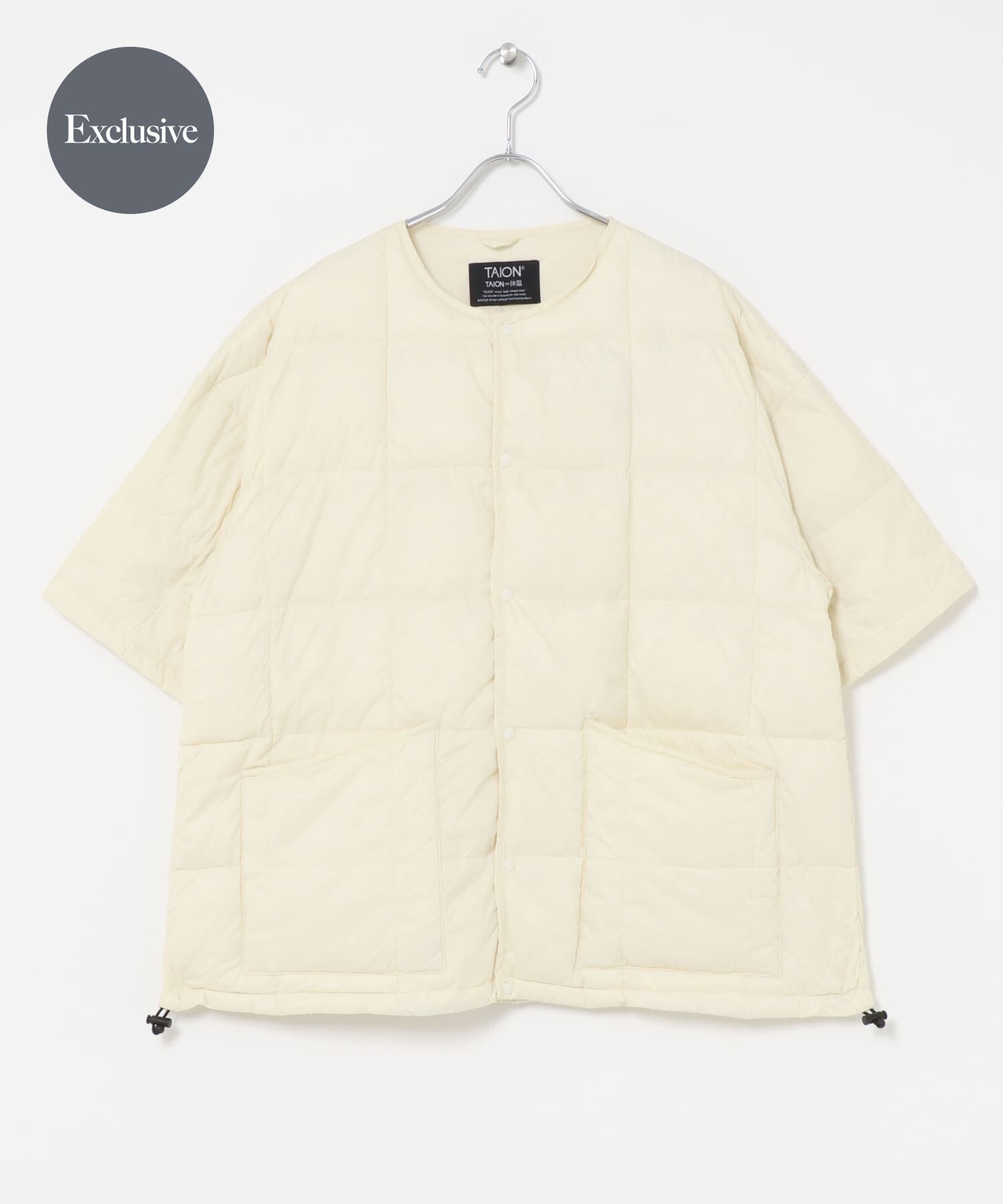 URBAN RESEARCH DOORS「『別注』TAION&times;DOORS　SHORTSLEEVE DOWN JACKET」|ダウン|ホワイト