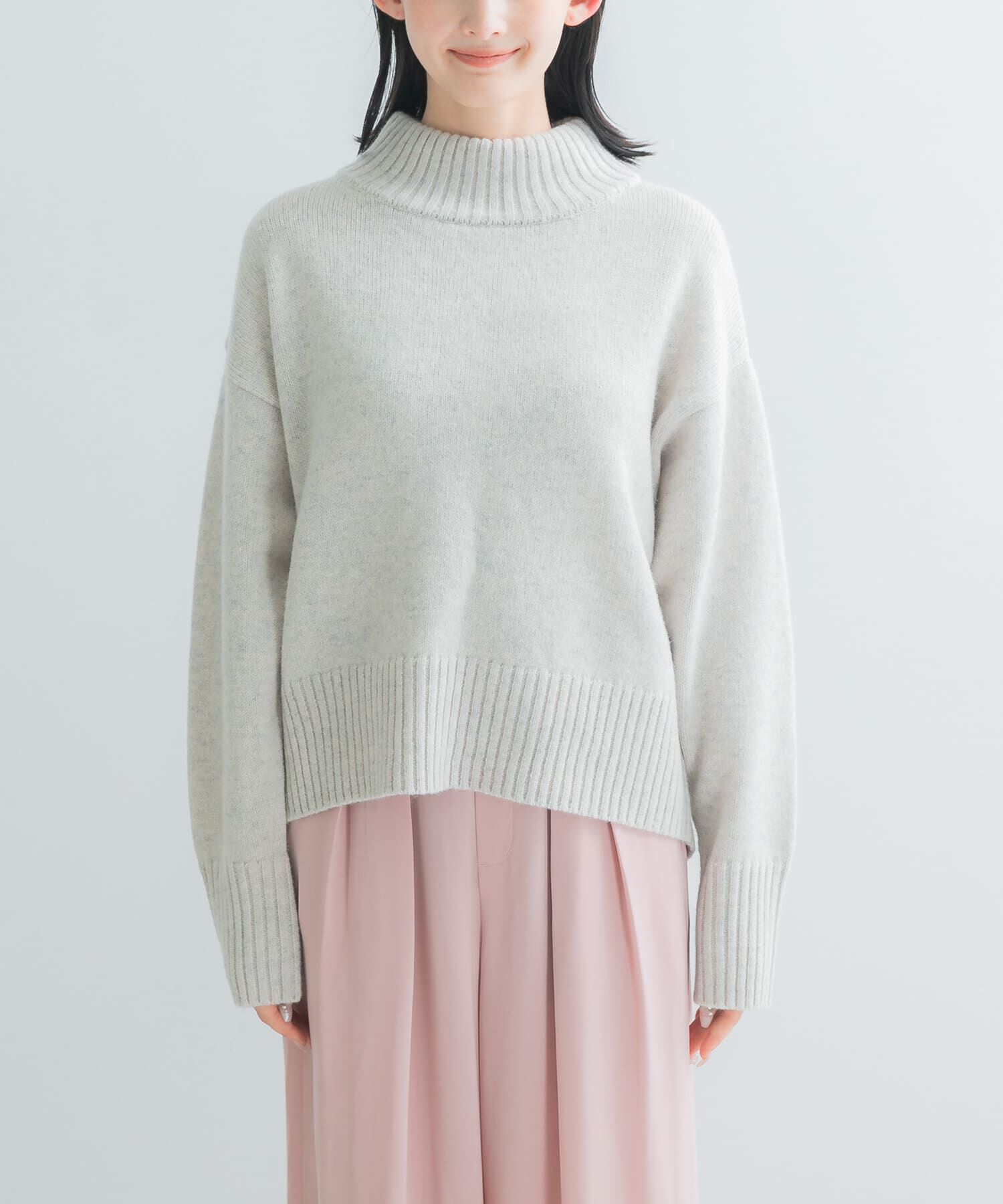 URBAN RESEARCH ROSSO「『WEB/一部店舗限定』エクストラファインボトルネックニット」|ニット・セーター|