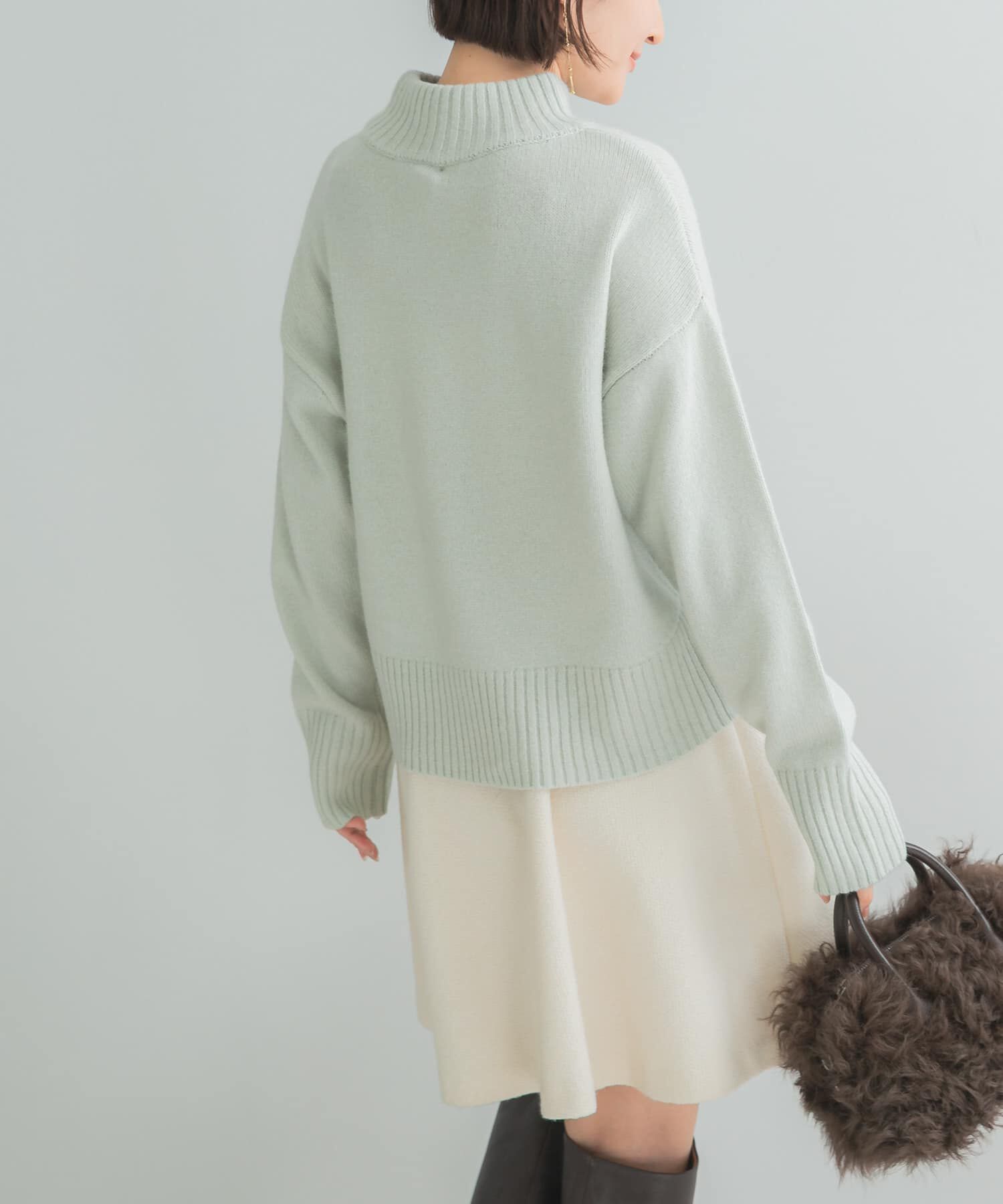 URBAN RESEARCH ROSSO「『WEB/一部店舗限定』エクストラファインボトルネックニット」|ニット・セーター|