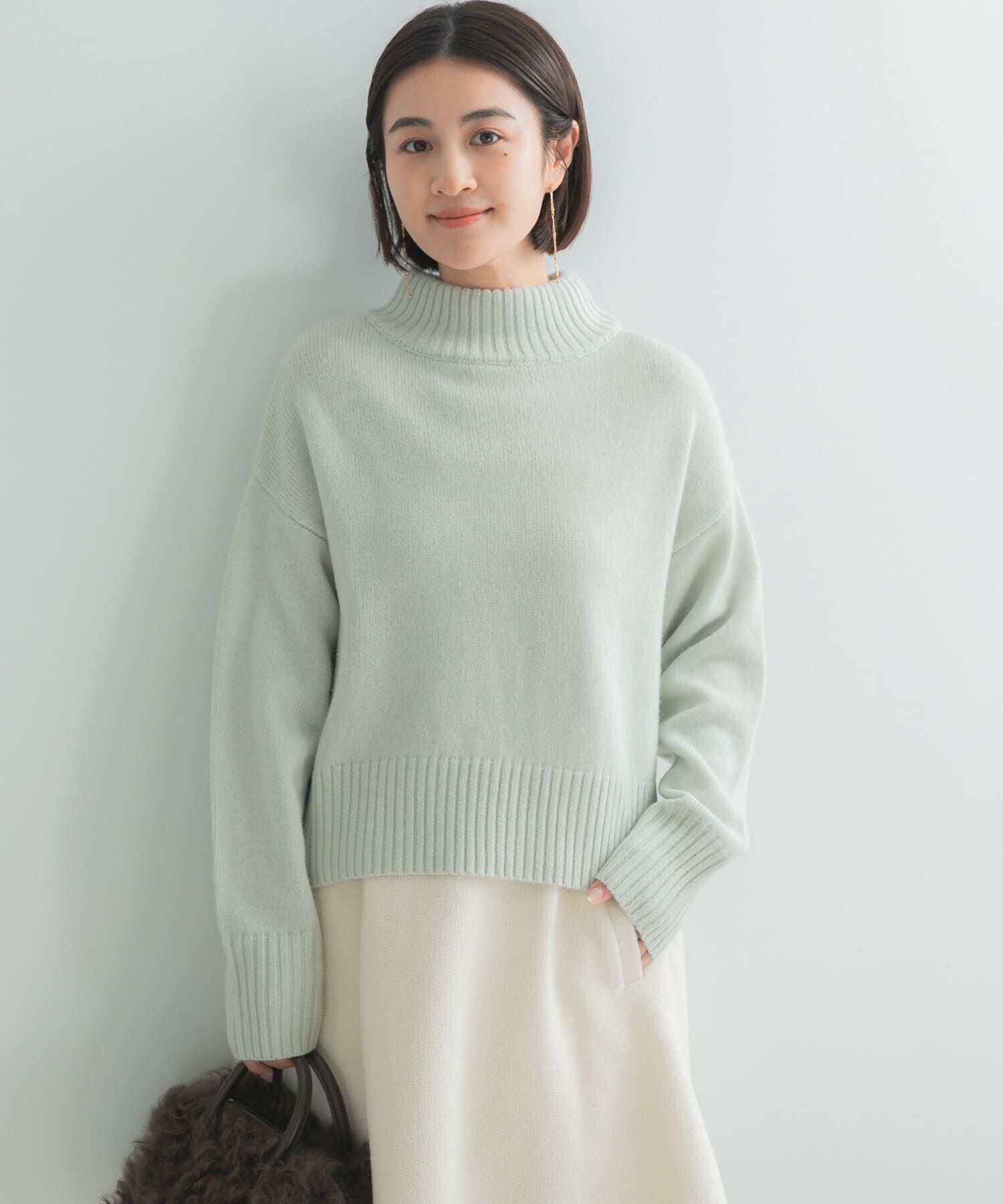 URBAN RESEARCH ROSSO「『WEB/一部店舗限定』エクストラファインボトルネックニット」|ニット・セーター|