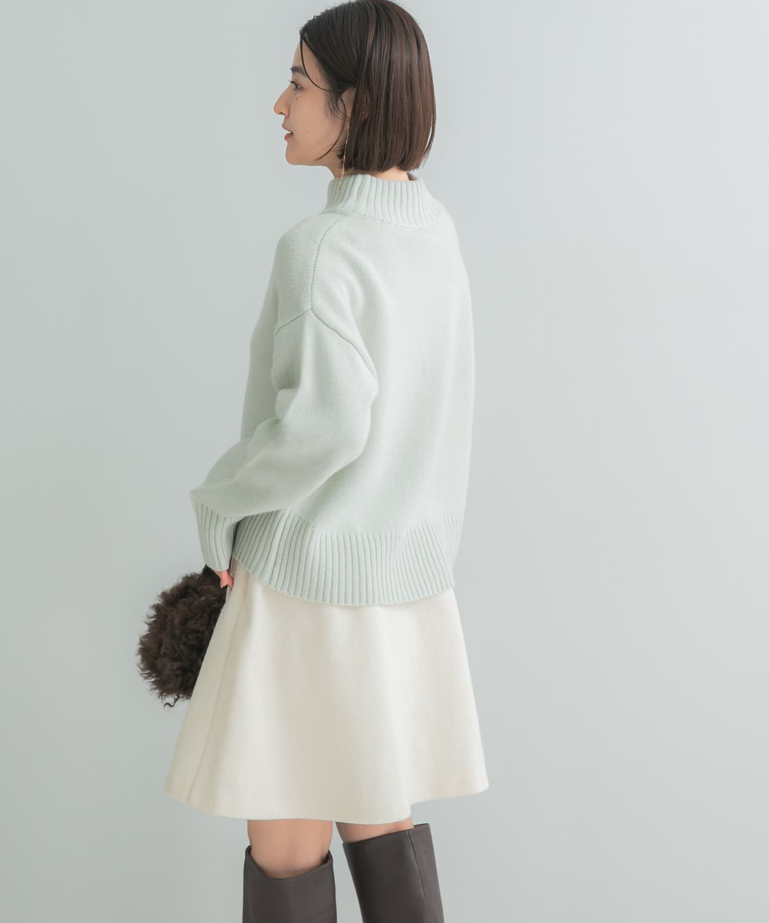 URBAN RESEARCH ROSSO「『WEB/一部店舗限定』エクストラファインボトルネックニット」|ニット・セーター|