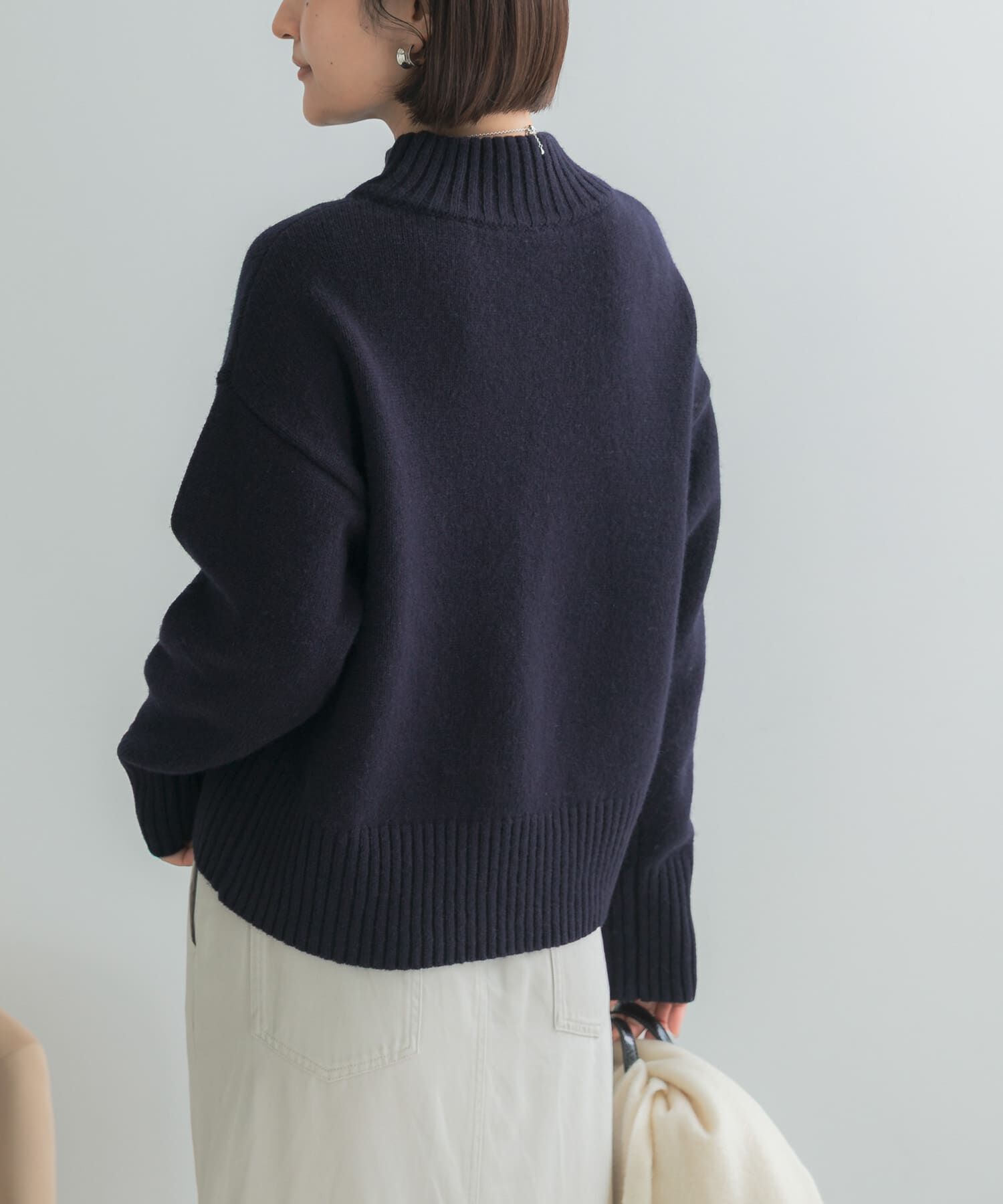 URBAN RESEARCH ROSSO「『WEB/一部店舗限定』エクストラファインボトルネックニット」|ニット・セーター|