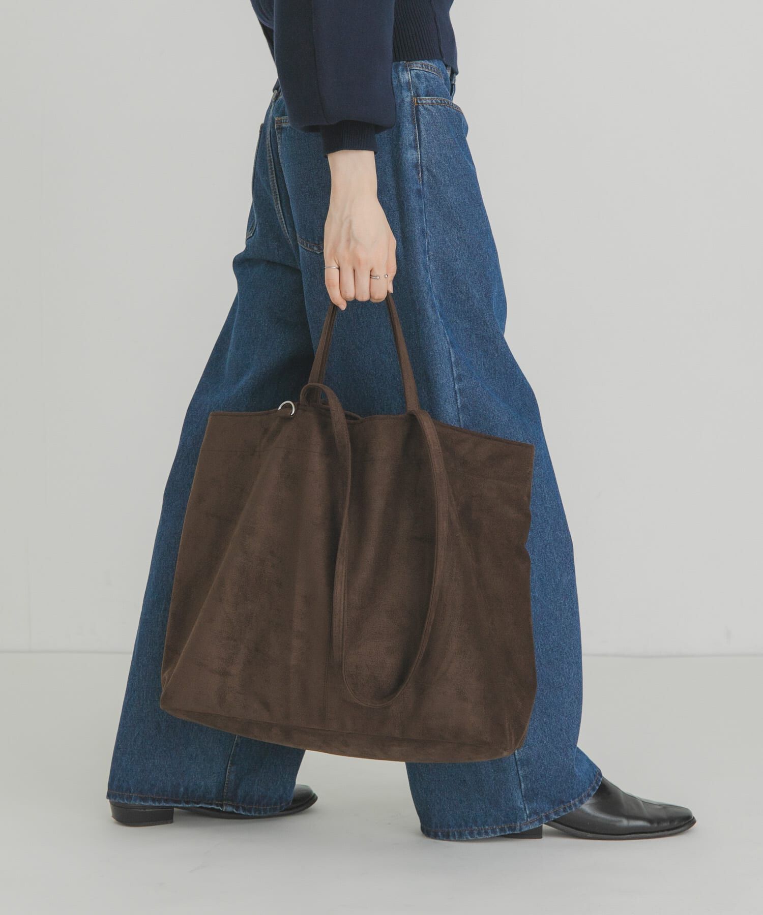  「ピーチスキンビッグBAG」|ショルダー・メッセンジャー|ブラウン