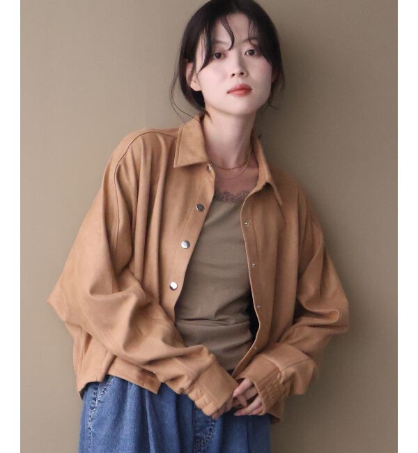  「《WEB限定》フェイクスエードシャツジャケット」|その他|