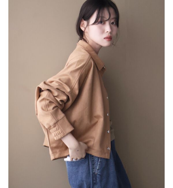  「《WEB限定》フェイクスエードシャツジャケット」|その他|