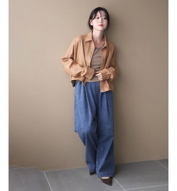  「《WEB限定》フェイクスエードシャツジャケット」|その他|