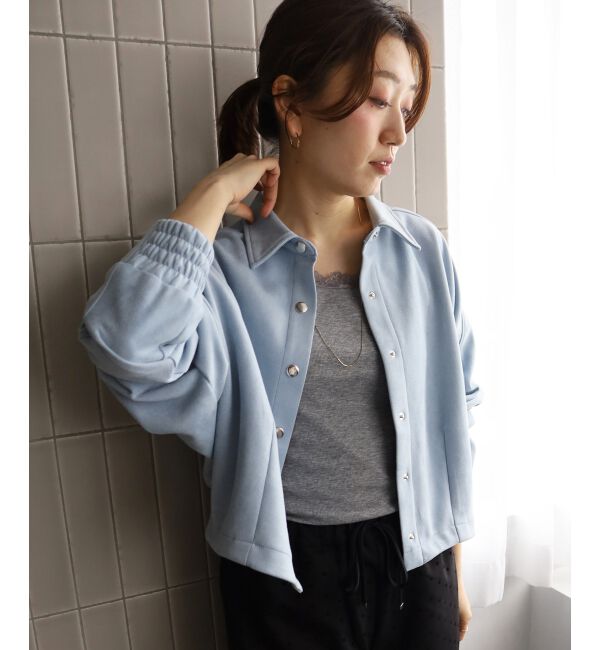  「《WEB限定》フェイクスエードシャツジャケット」|その他|