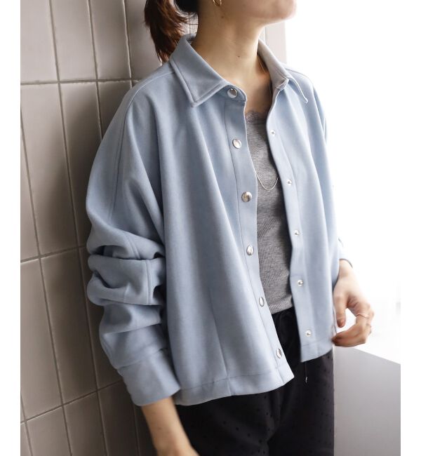  「《WEB限定》フェイクスエードシャツジャケット」|その他|