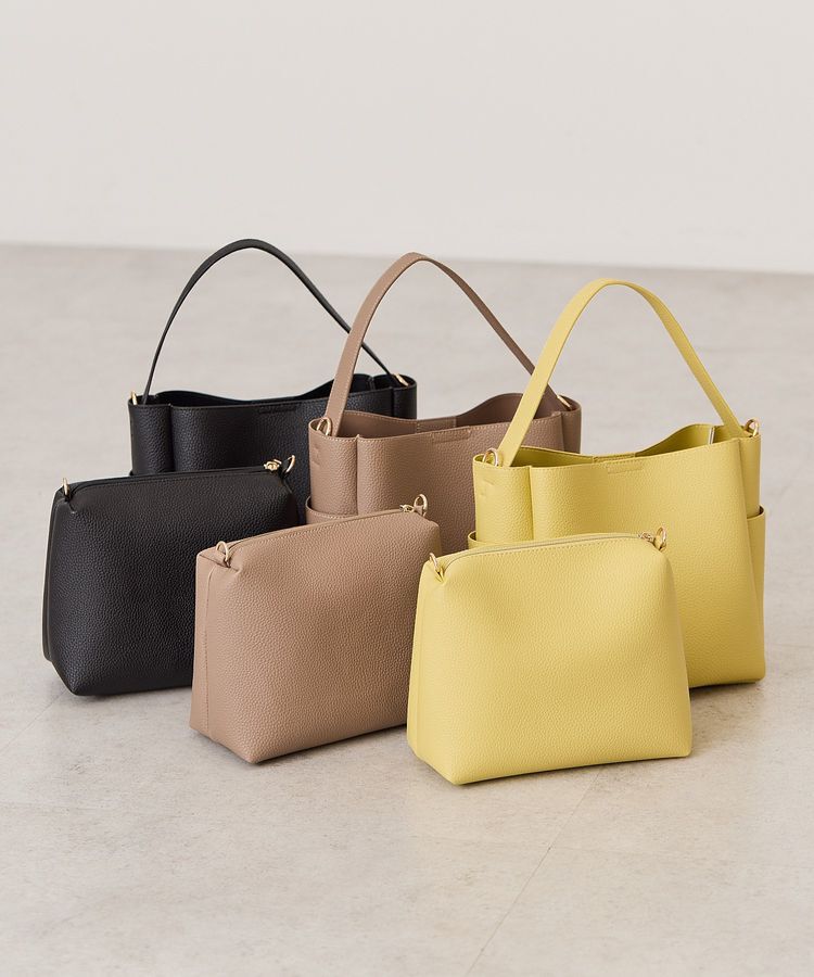 AMERICAN HOLIC「【2点セット】2WAYワンハンドルミニトート+ポーチ」|トートバッグ|