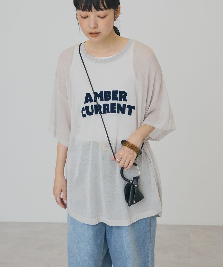AMERICAN HOLIC「フロッキーロゴアソートシアーニットプルオーバー」|ニット・セーター|