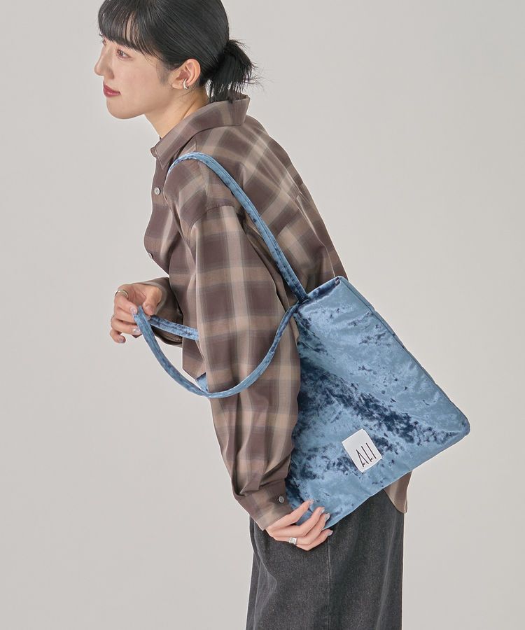 AMERICAN HOLIC「【ホリホリ】スクエアトートバッグ」|トートバッグ|Blue