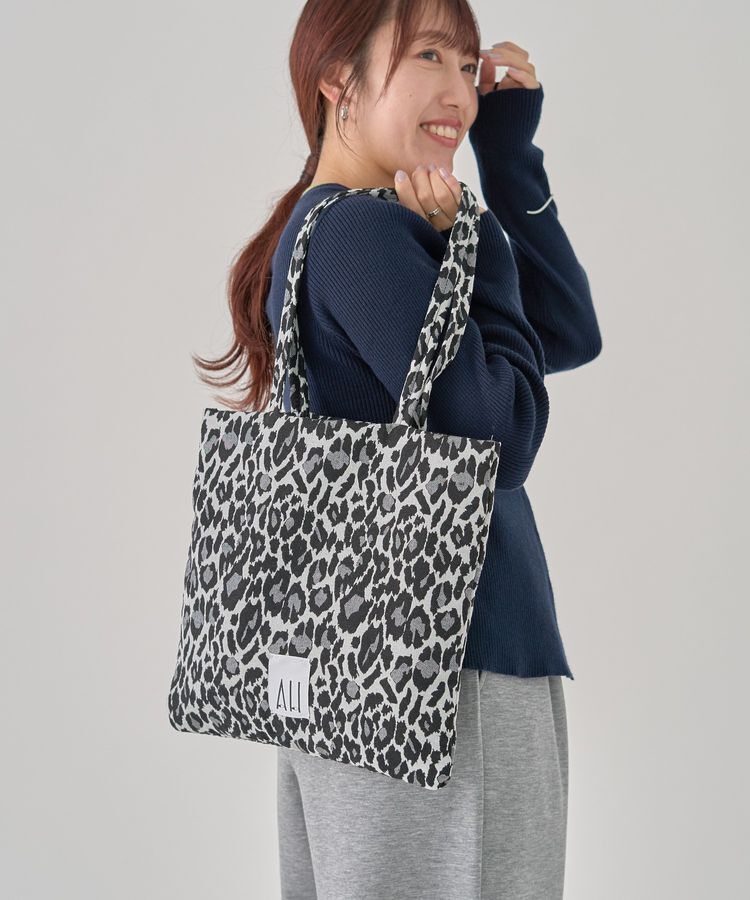 AMERICAN HOLIC「【ホリホリ】スクエアトートバッグ」|トートバッグ|Leopard