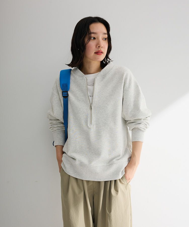 Green Parks「ハーフZip裏毛プルオーバー」|Tシャツ・カットソー|