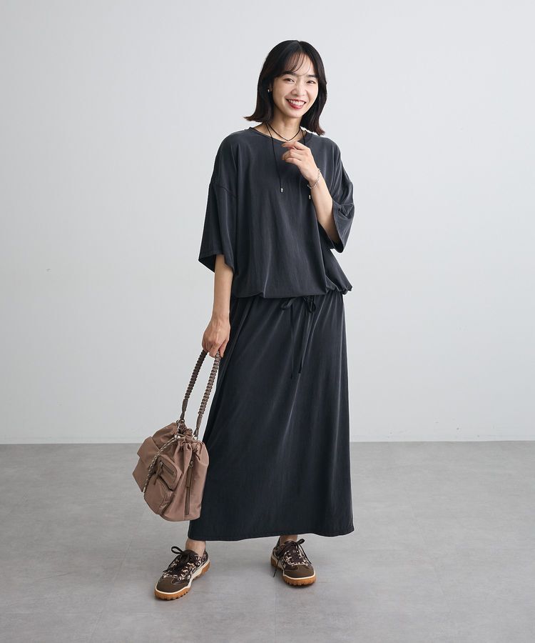 Green Parks「サンドウォッシュ加工とろみカットプルオーバー」|Tシャツ・カットソー|