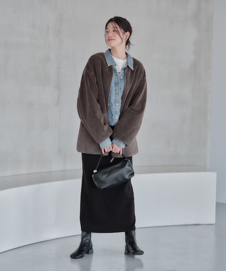 Green Parks「ボア切替コーディガン」|その他|