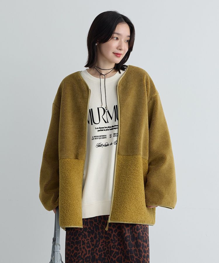Green Parks「ボア切替コーディガン」|その他|