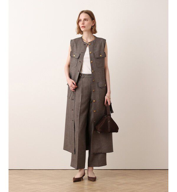 allureville「【Oggi.jp掲載】PLUM MIX フリンジワンピース」|ワンピース|