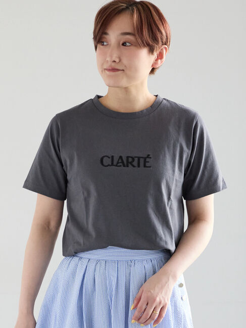 Te chichi「ウレタン刺繍ロゴスタンダードTシャツ《新色追加》」|Tシャツ・カットソー|チャコールグレー