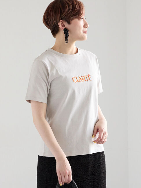 Te chichi「ウレタン刺繍ロゴスタンダードTシャツ《新色追加》」|Tシャツ・カットソー|グレー