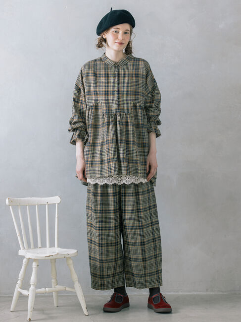 Samansa Mos2「【Cross&times;Linen】ふんわりチュニック」|シャツ・ブラウス|