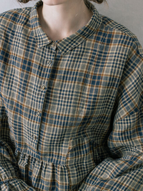 Samansa Mos2「【Cross&times;Linen】ふんわりチュニック」|シャツ・ブラウス|