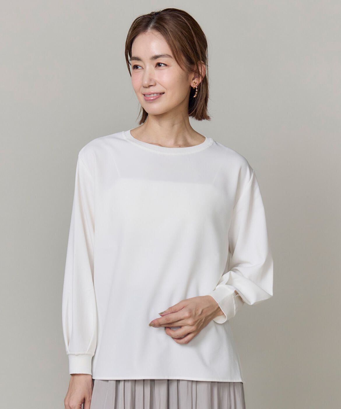 7-IDconcept.「ライトストレッチアムンゼン リブカットソー」|Tシャツ・カットソー|
