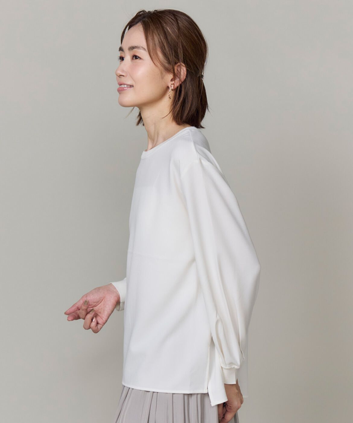 7-IDconcept.「ライトストレッチアムンゼン リブカットソー」|Tシャツ・カットソー|