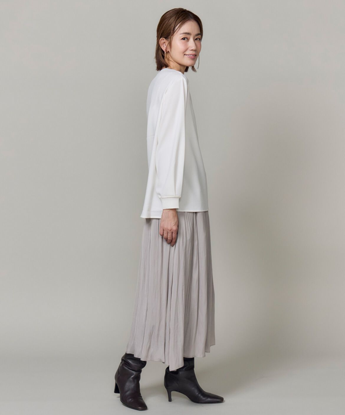 7-IDconcept.「ライトストレッチアムンゼン リブカットソー」|Tシャツ・カットソー|