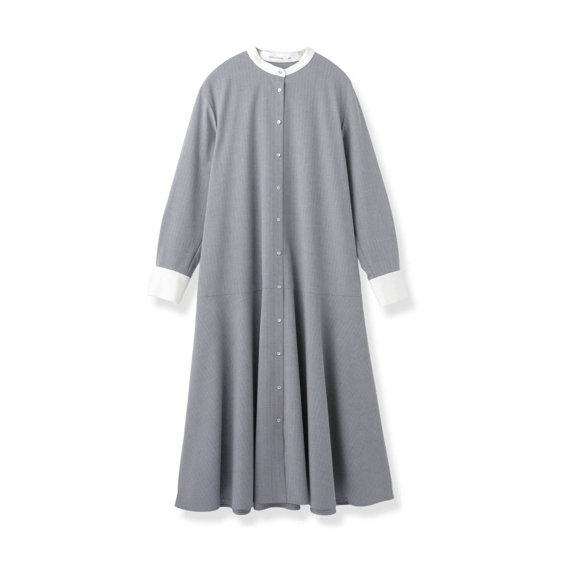 DRESSTERIOR「ウォッシャブルストライプシャツワンピース」|ワンピース|