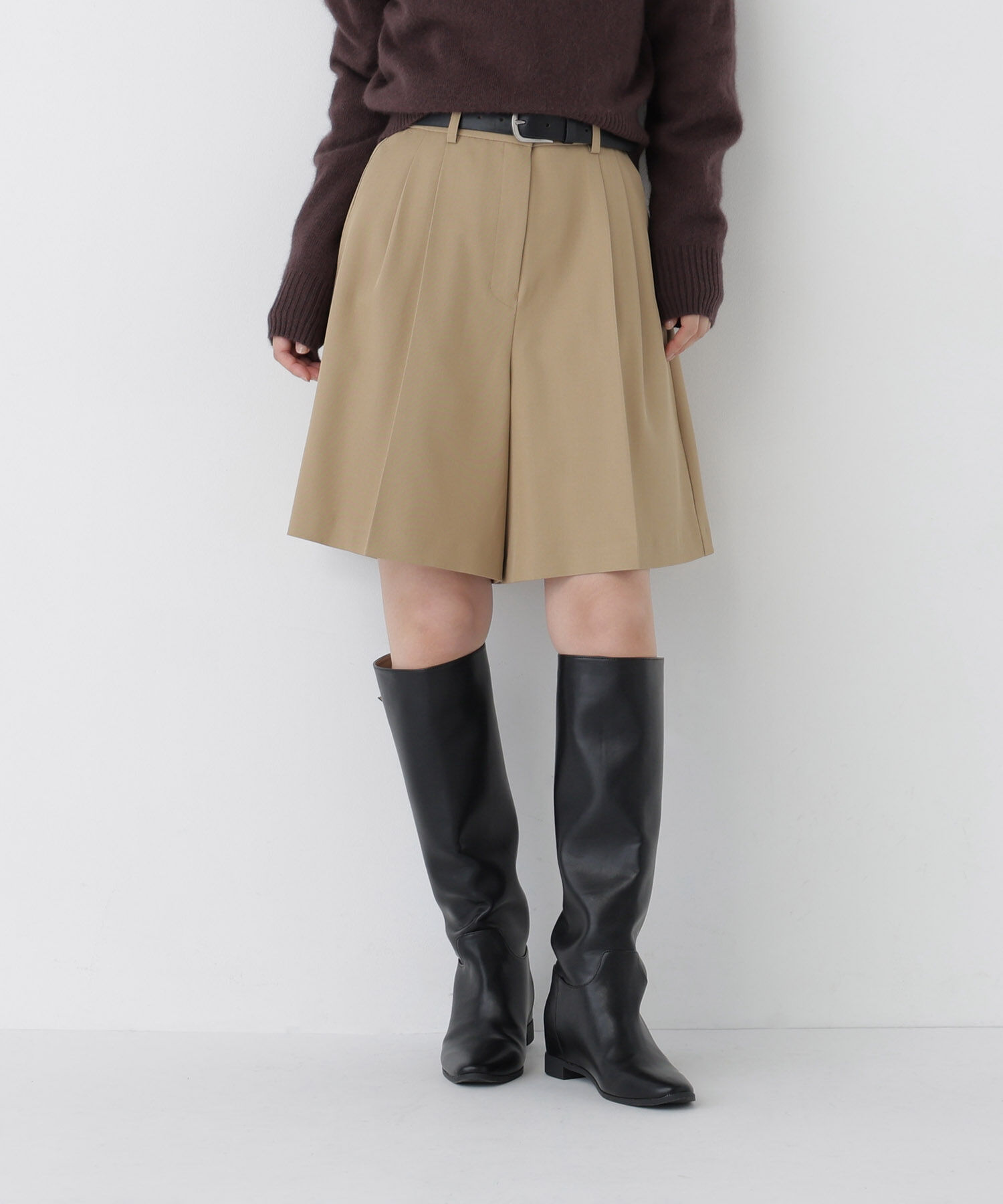 「キュロットパンツ」|その他|ベージュ