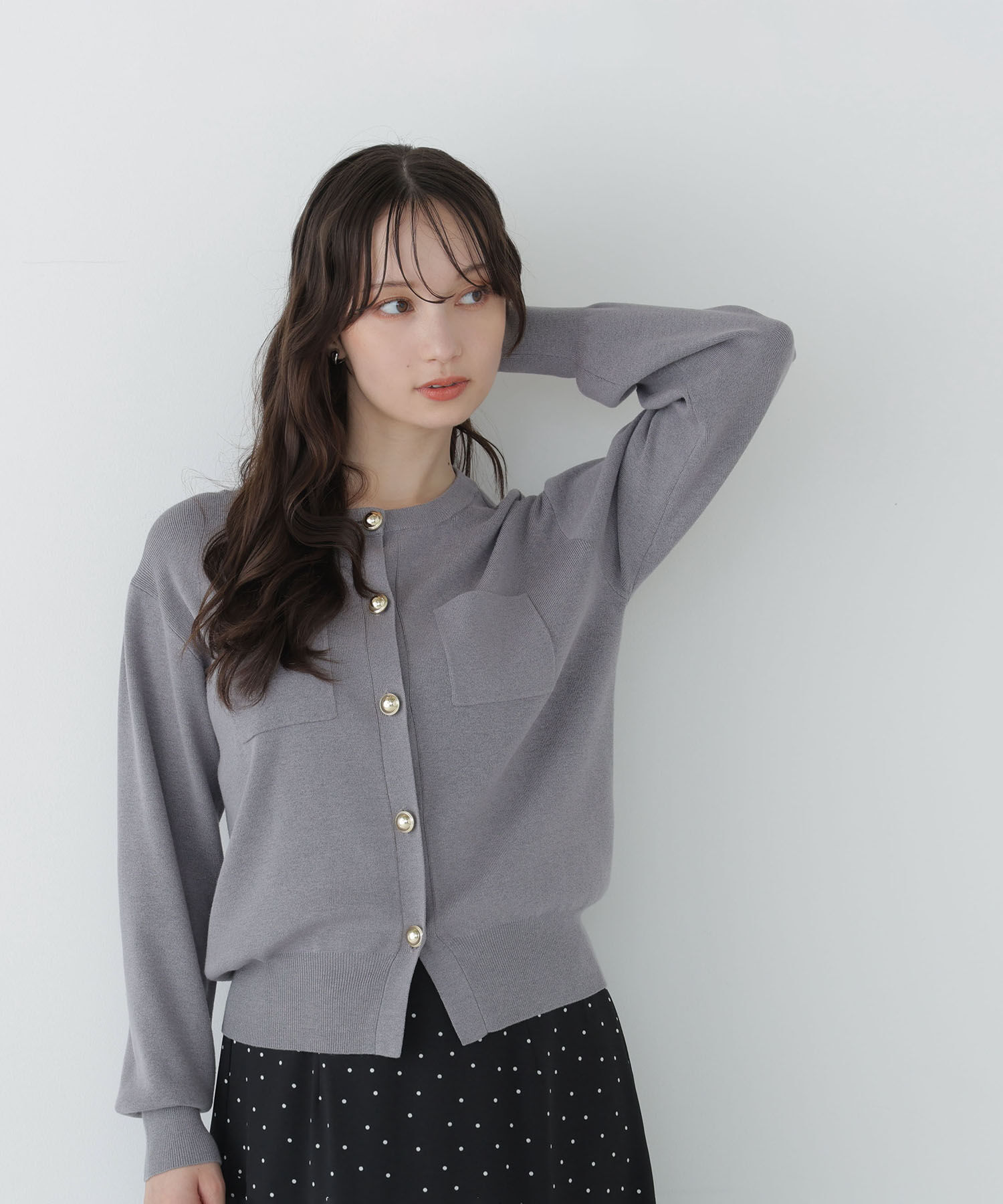  「〈WEB限定〉2wayカラーニットカーディガン」|ニット・セーター|