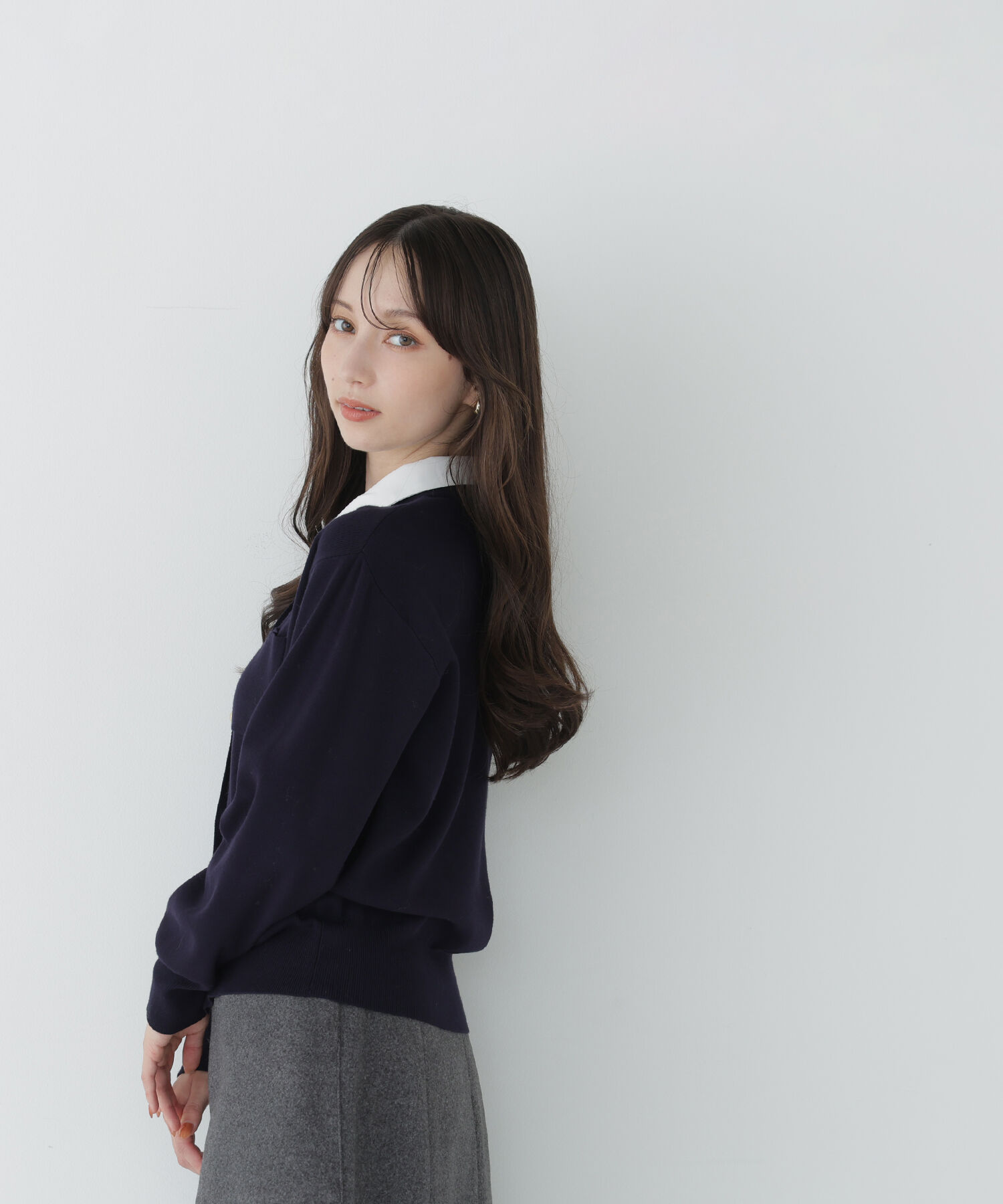  「〈WEB限定〉2wayカラーニットカーディガン」|ニット・セーター|