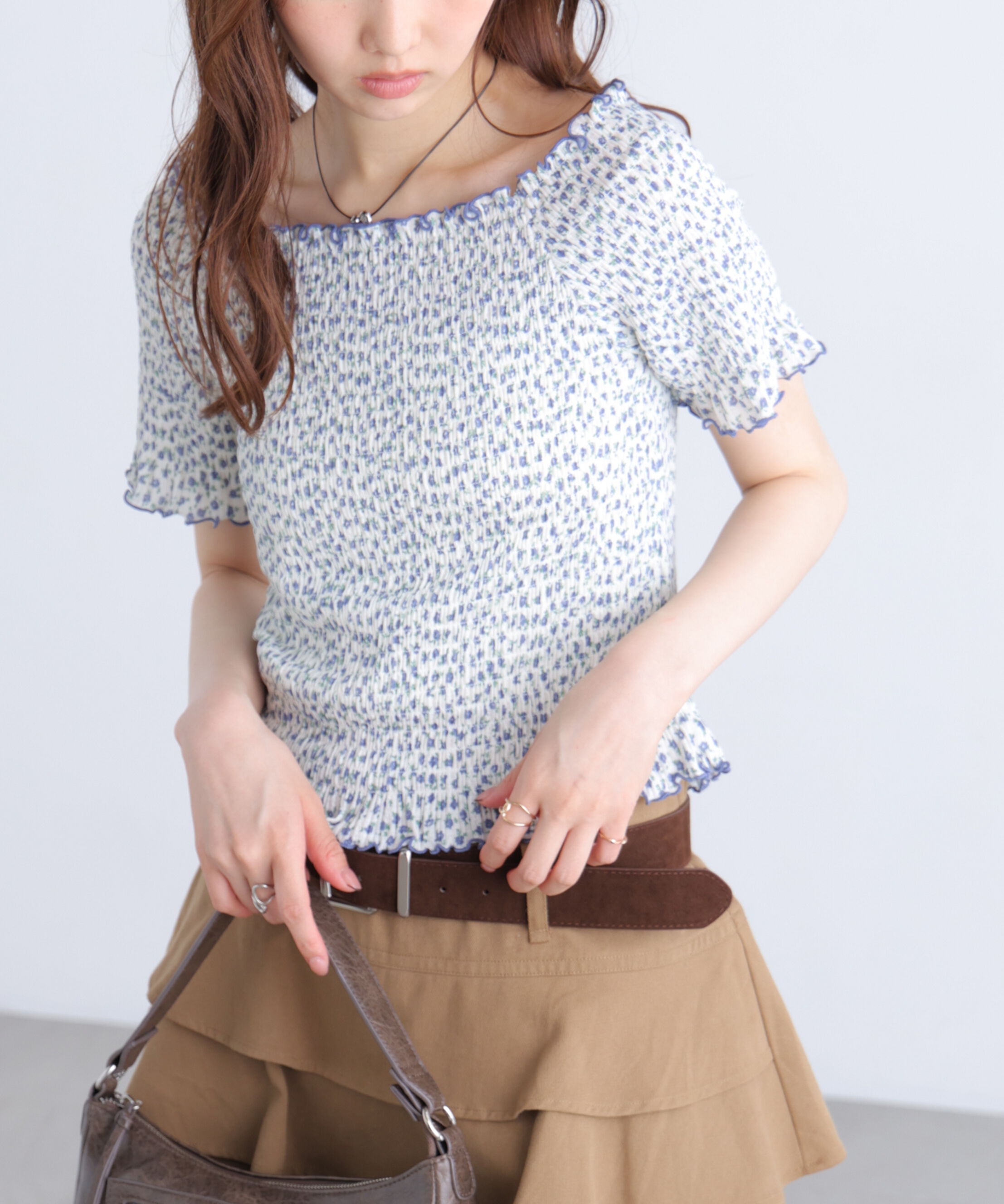  「2wayオフショルシャーリングカットソー」|Tシャツ・カットソー|オフベースフ 2