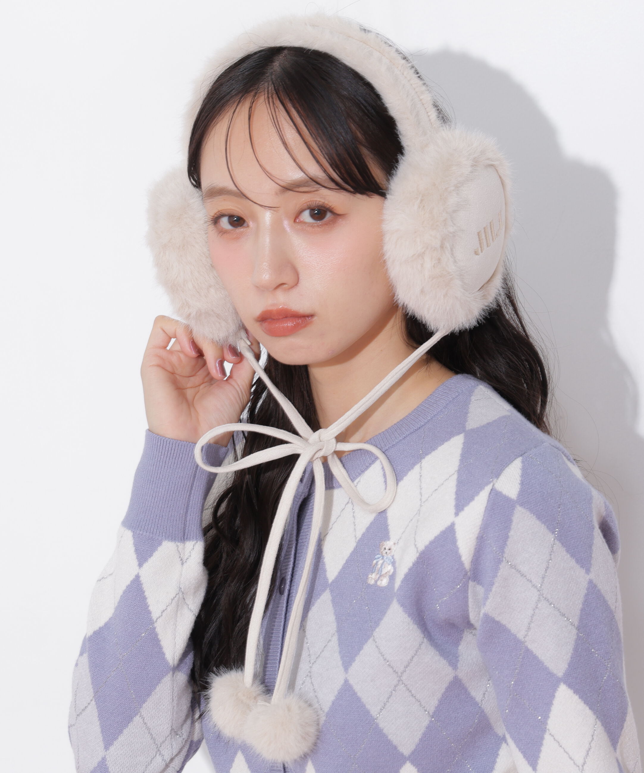  「ロゴ刺繍フェイクムートンイヤーマフ」|その他|