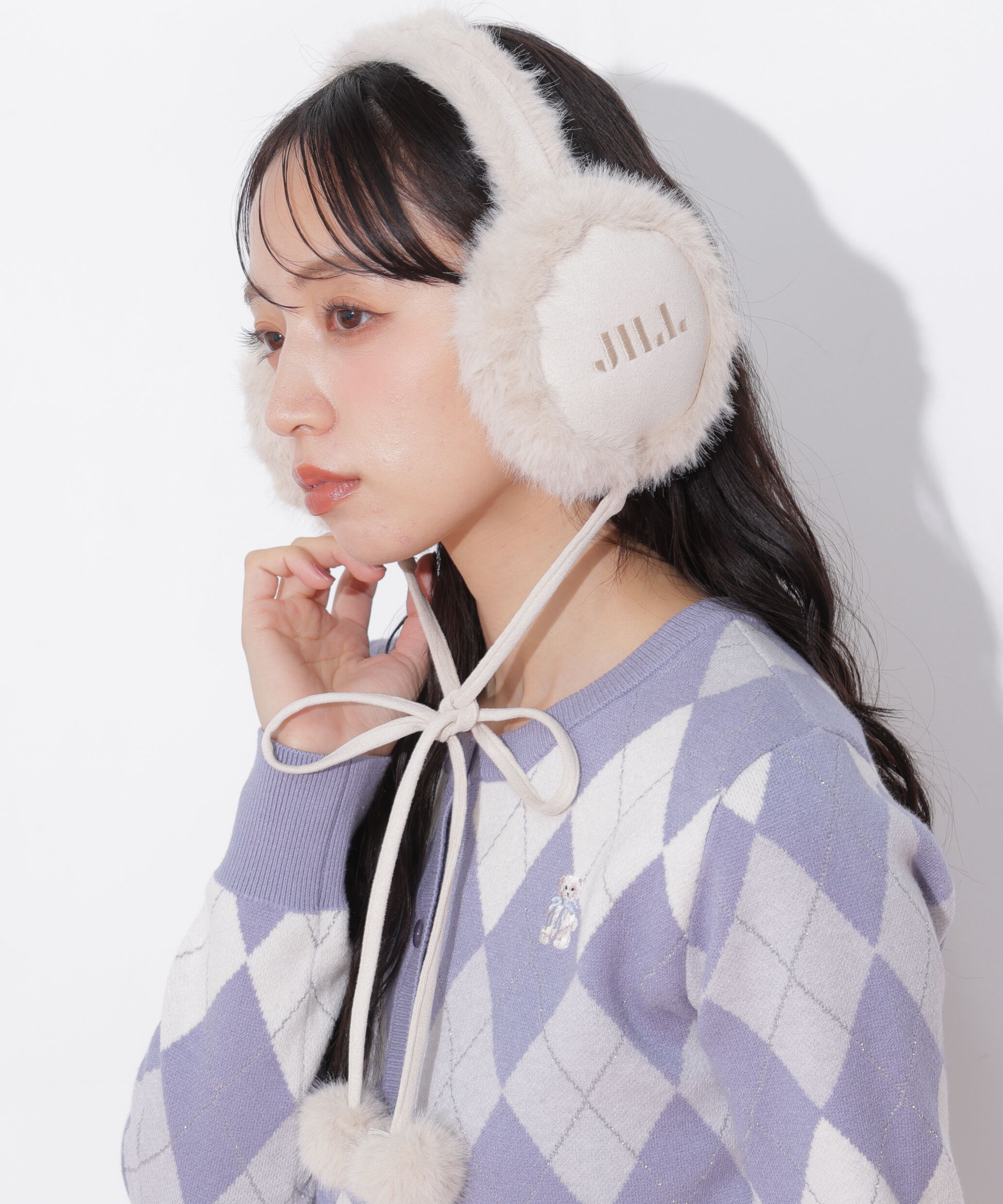  「ロゴ刺繍フェイクムートンイヤーマフ」|その他|