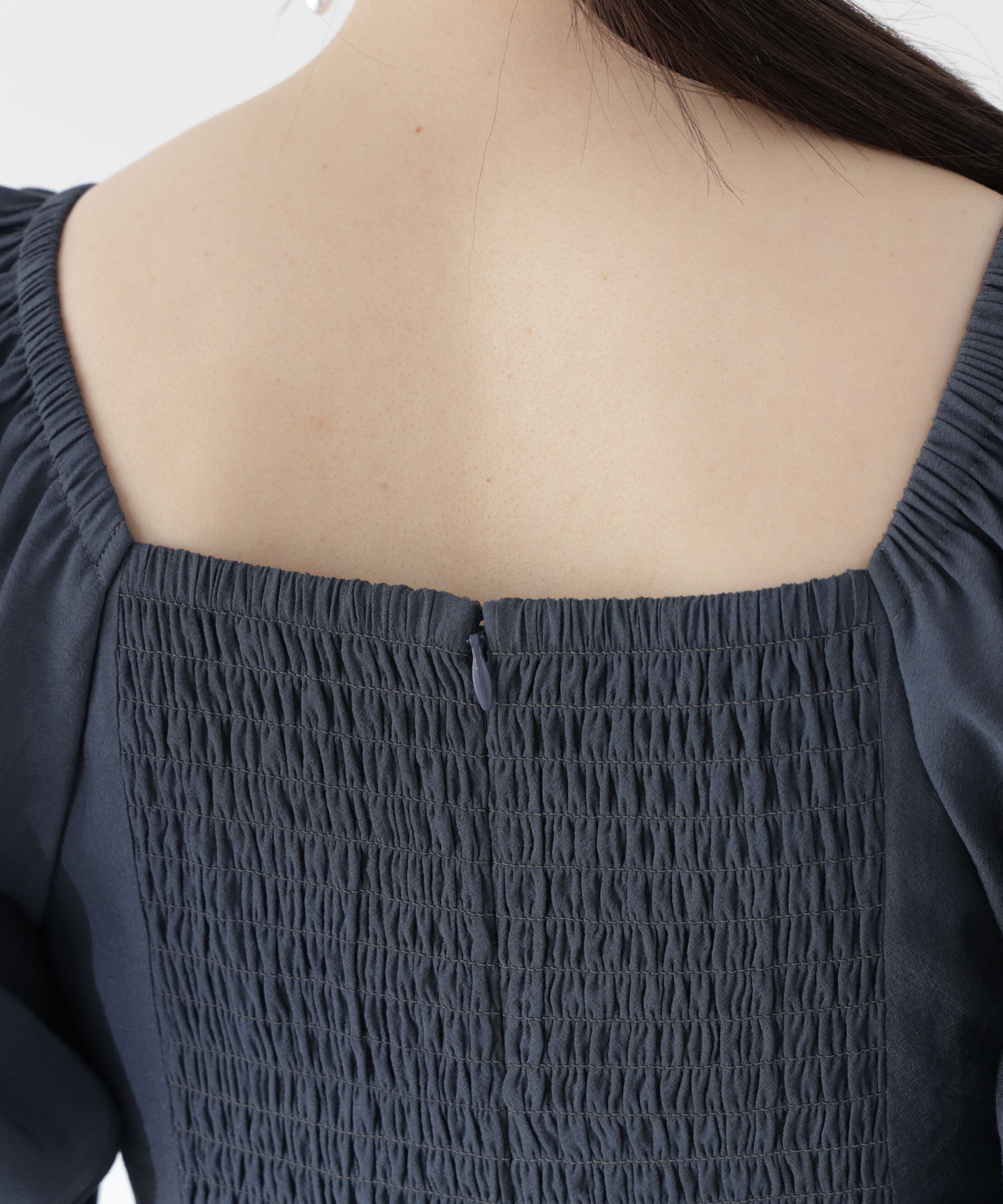 PROPORTION BODY DRESSING「フロントギャザーパフスリーブワンピース26SS」|ワンピース|