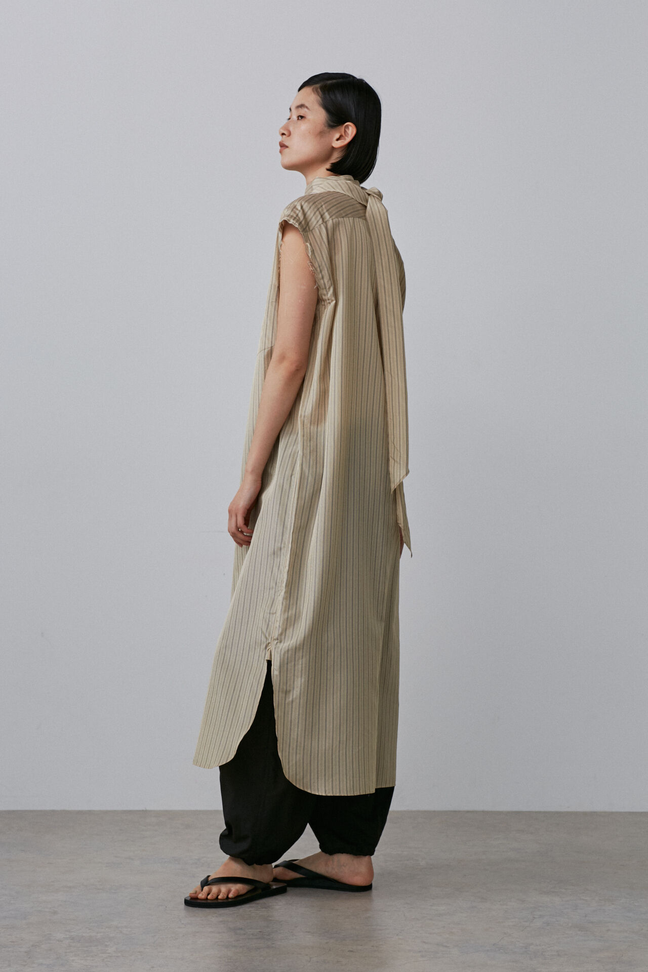 YLEVE 「YLEVE / ACETATE CUPRA STRIPE SH/OP」|ワンピース|