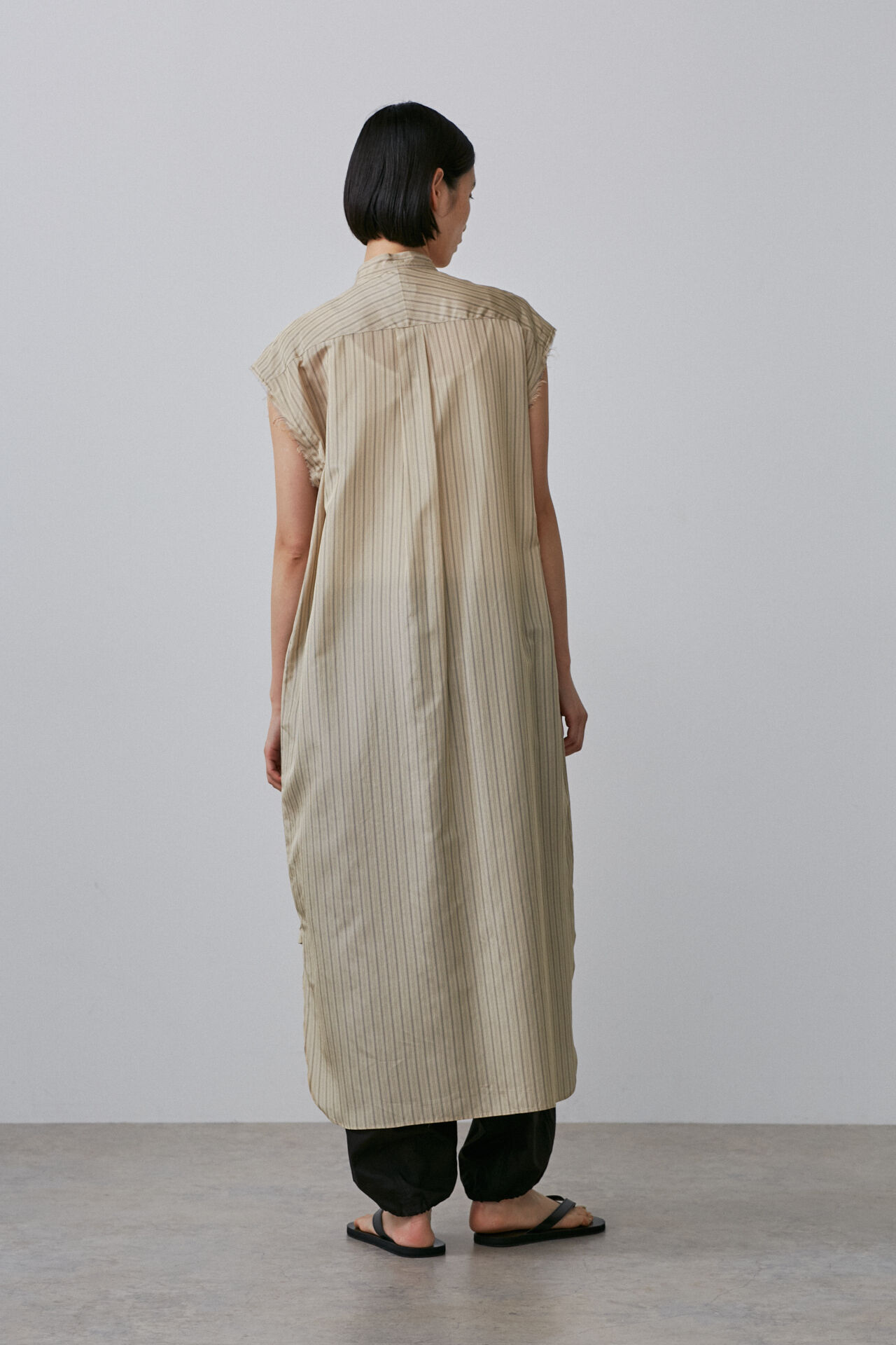 YLEVE 「YLEVE / ACETATE CUPRA STRIPE SH/OP」|ワンピース|