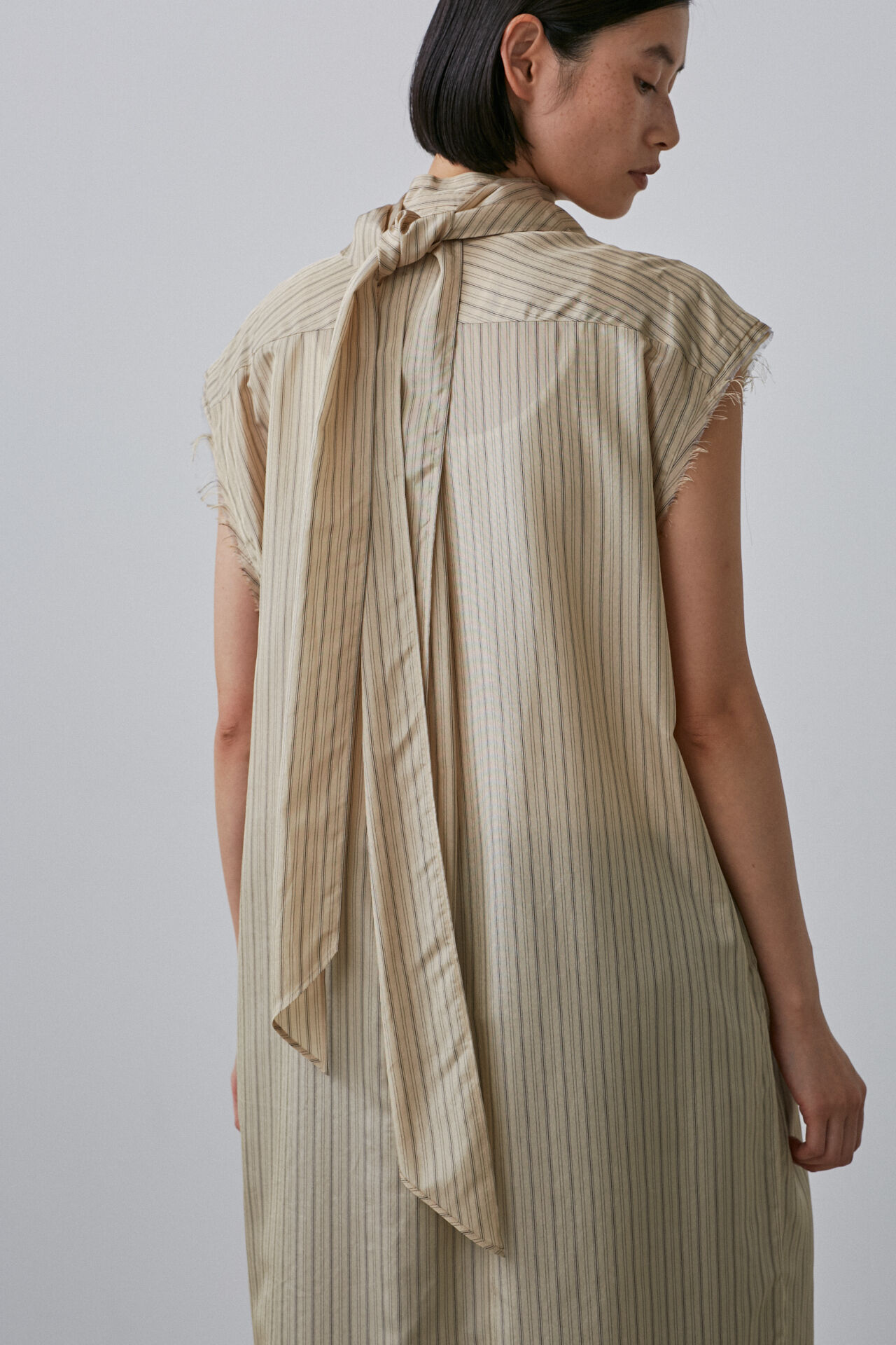 YLEVE 「YLEVE / ACETATE CUPRA STRIPE SH/OP」|ワンピース|
