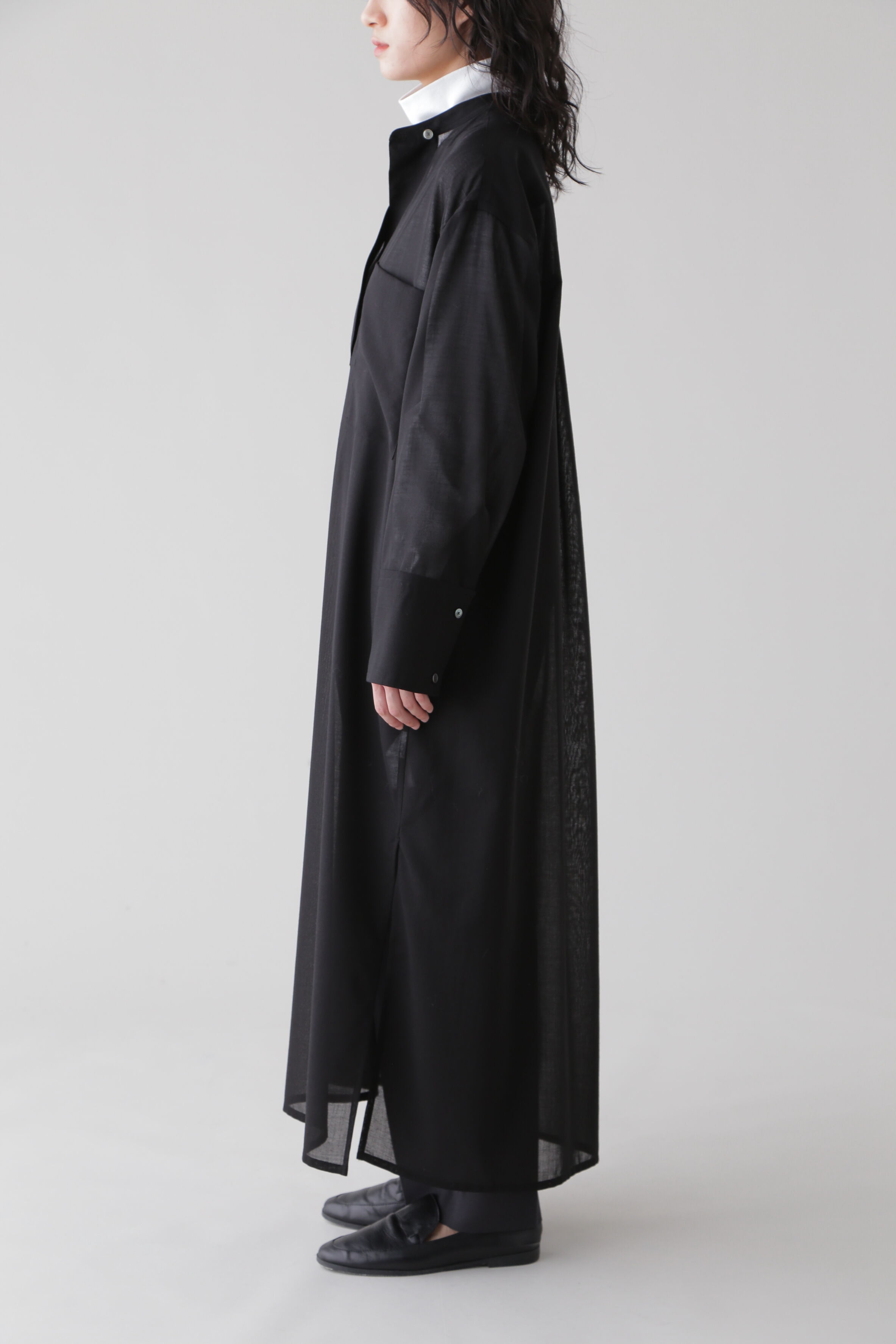 YLEVE 「YLEVE / WOOL ACETATE VOILE TUNIC OP」|ワンピース|