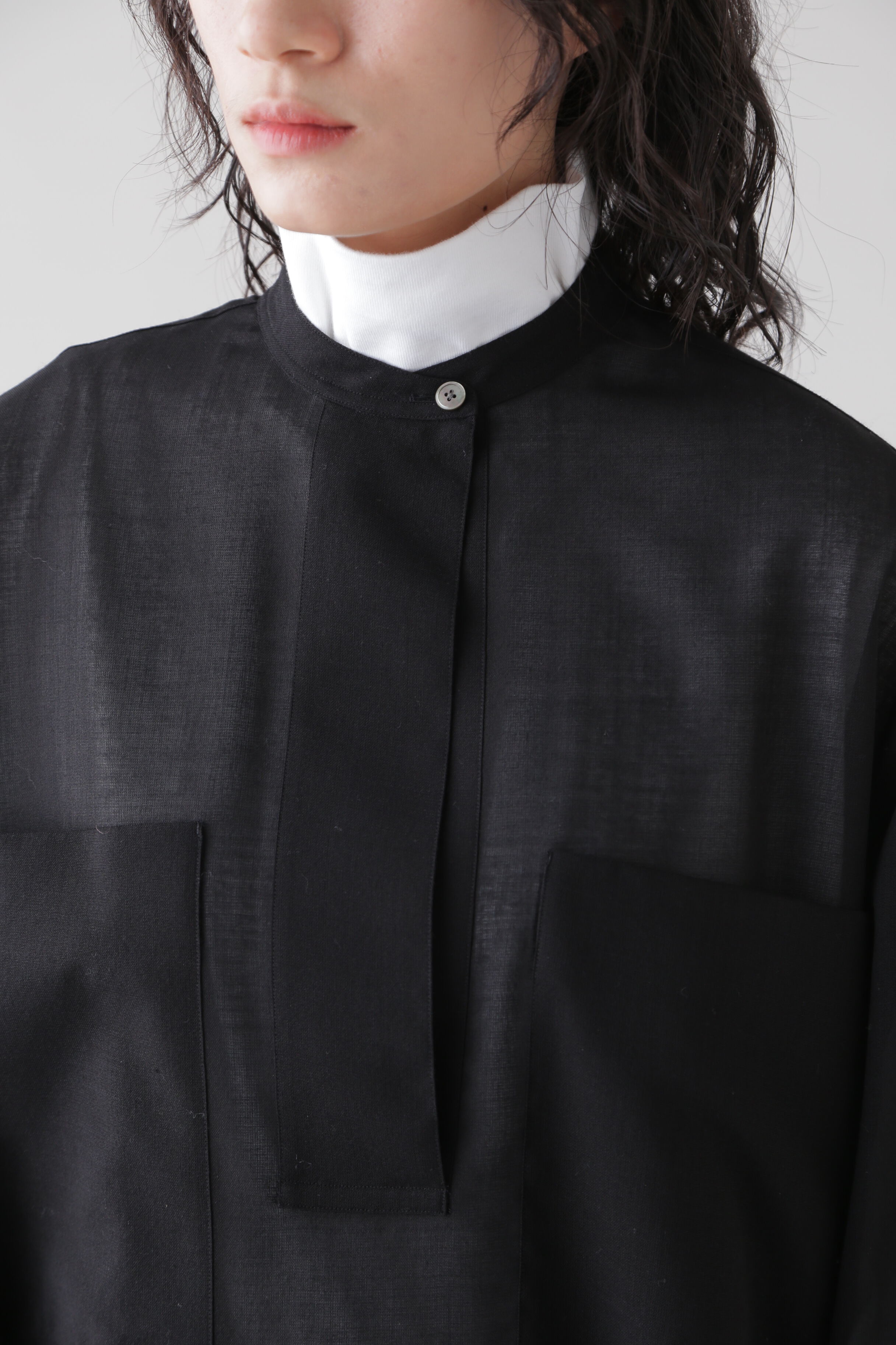 YLEVE 「YLEVE / WOOL ACETATE VOILE TUNIC OP」|ワンピース|