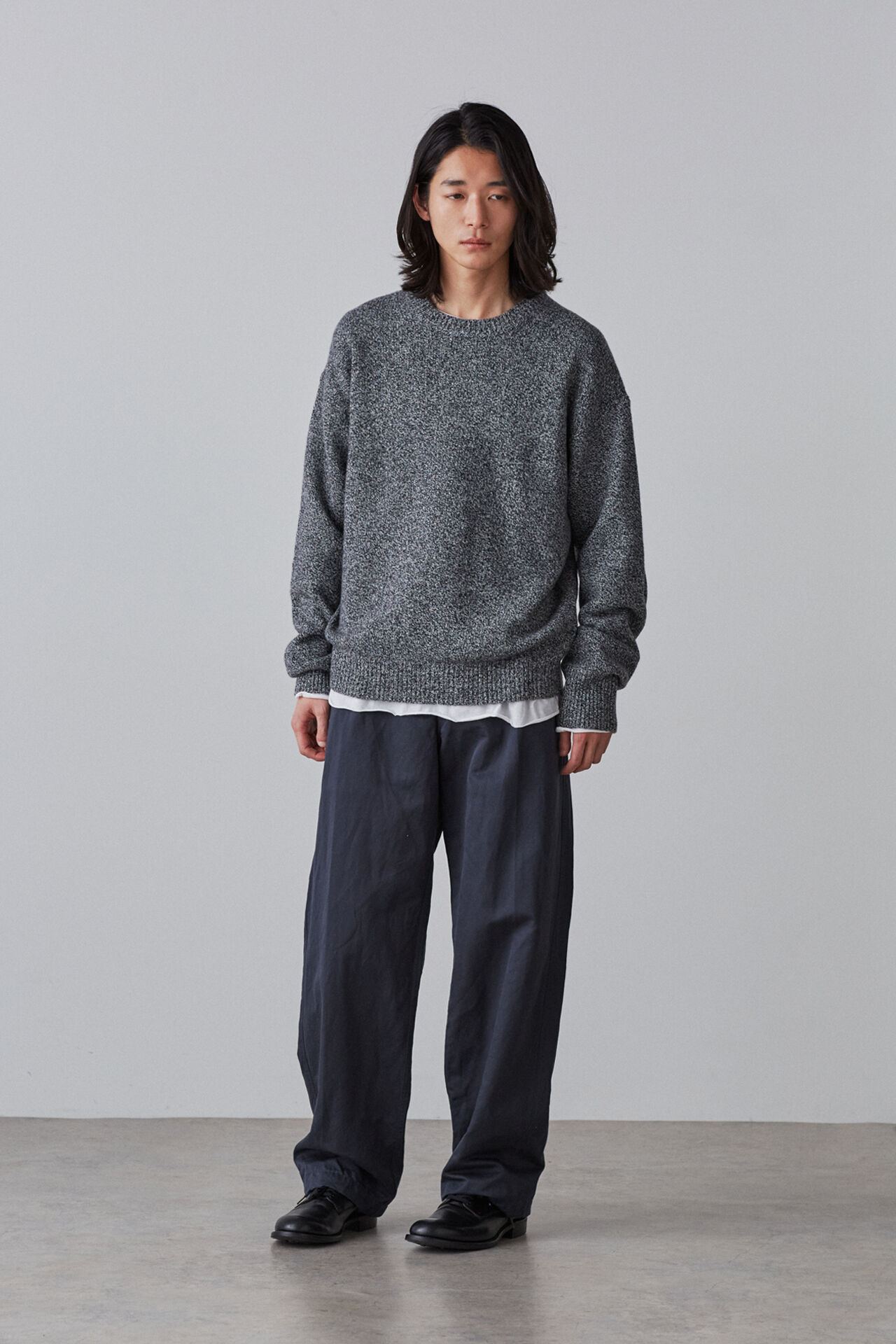 YLEVE 「YLEVE /  FINX COTTON LAMIE TWILL TR」|その他|ネイビー