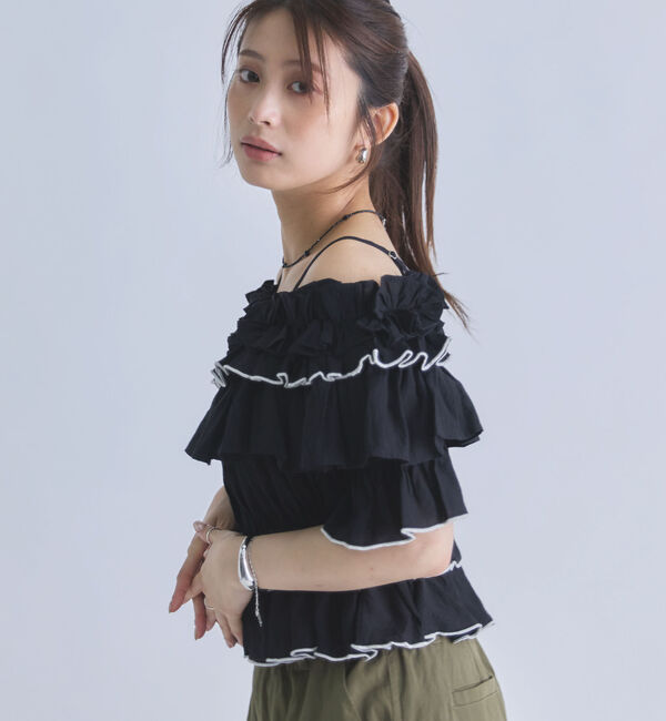 archives「配色メローボリュームフリルオフショルＢＬ」|シャツ・ブラウス|