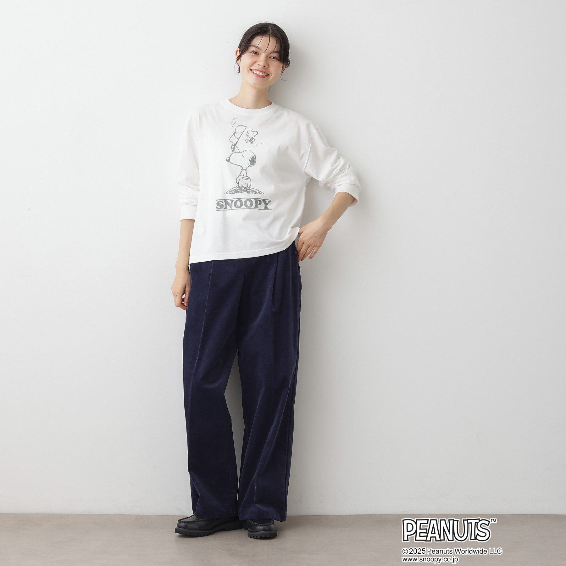 Dessin「PEANUTSロングTシャツ」|Tシャツ・カットソー|